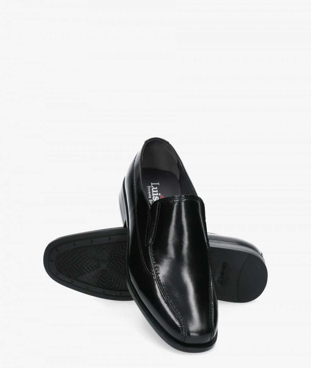 LUISETTI Dress rubber sole shoes 19302 in black LUISETTI Dress rubber sole shoes 19302 in black