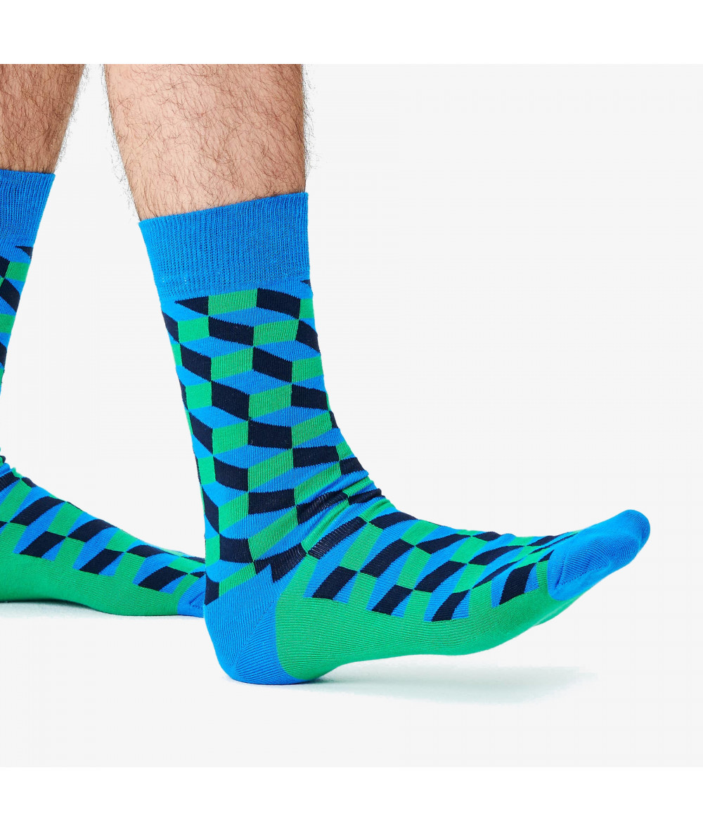 Calcetínes unisex HAPPY SOCKS FIO01-6400 en azul marino