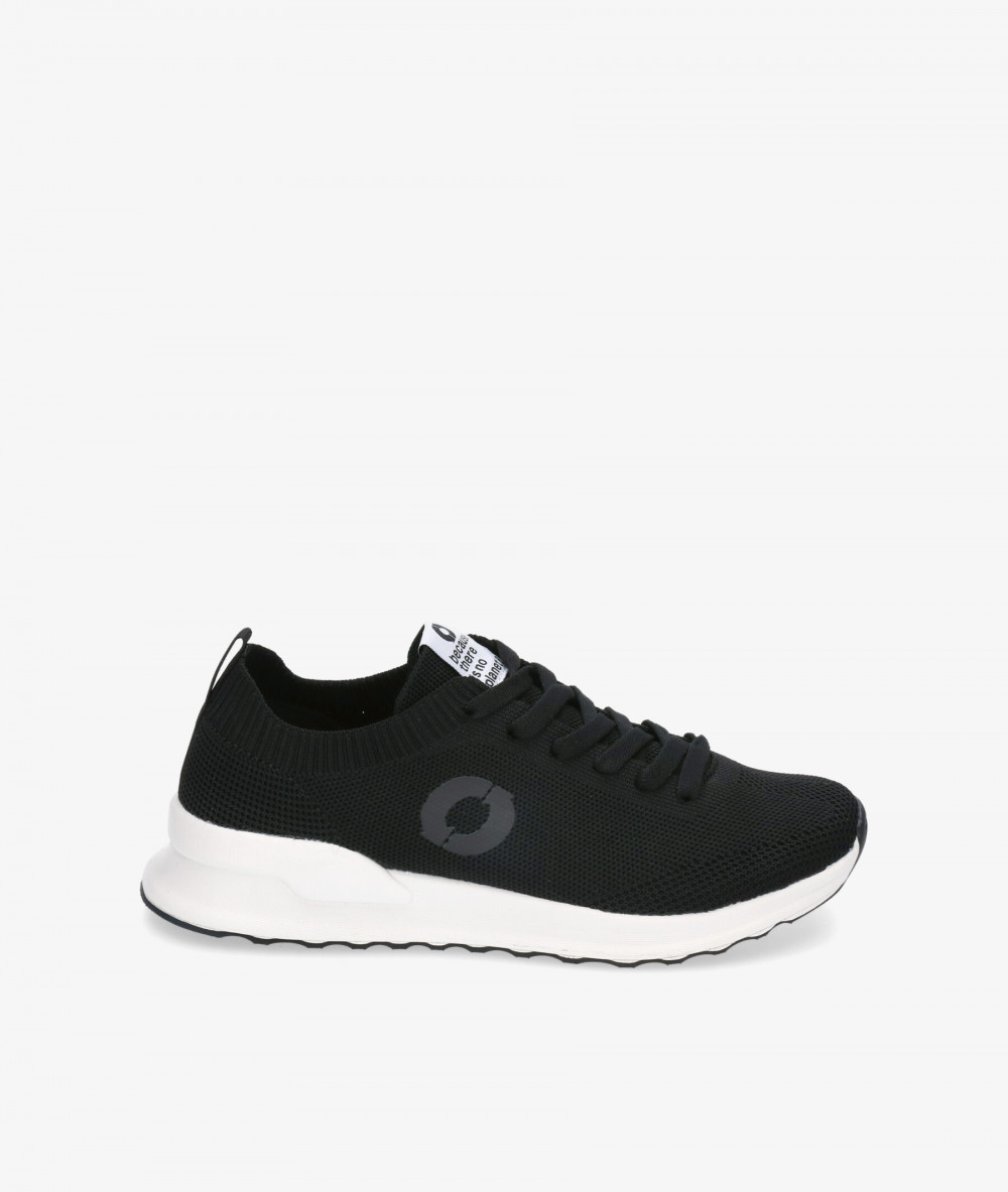 Deportivos Ecoalf PRINALF KNIT SNEAKER WOMAN en negro Deportivos Ecoalf PRINALF KNIT SNEAKER WOMAN en negro