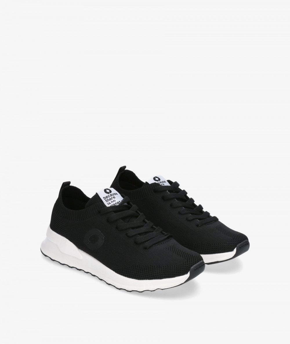 Deportivos Ecoalf PRINALF KNIT SNEAKER WOMAN en negro Deportivos Ecoalf PRINALF KNIT SNEAKER WOMAN en negro