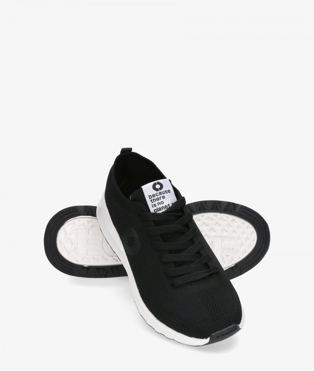 Deportivos Ecoalf PRINALF KNIT SNEAKER WOMAN en negro Deportivos Ecoalf PRINALF KNIT SNEAKER WOMAN en negro