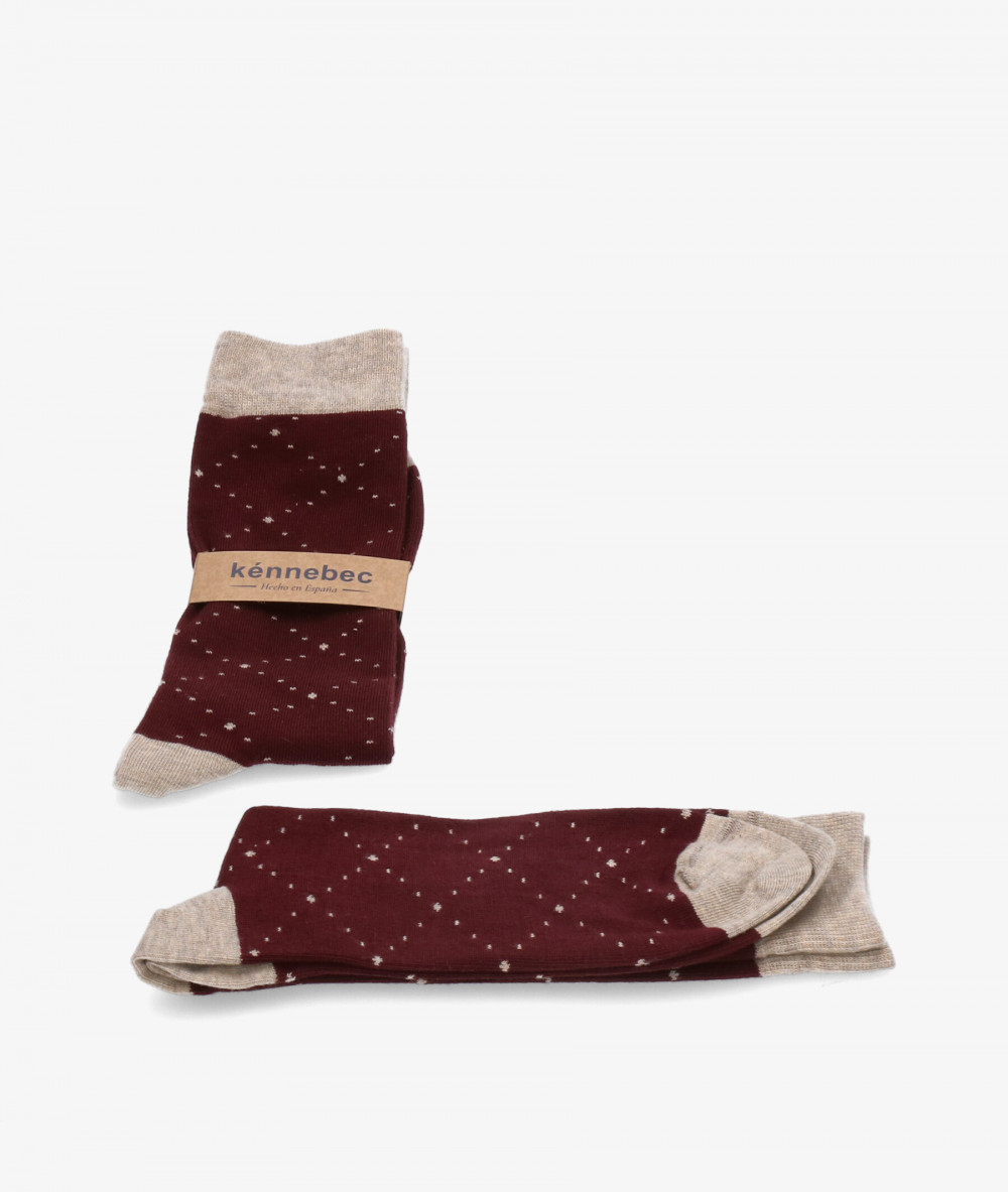 Calcetines Kénnebec en burdeos