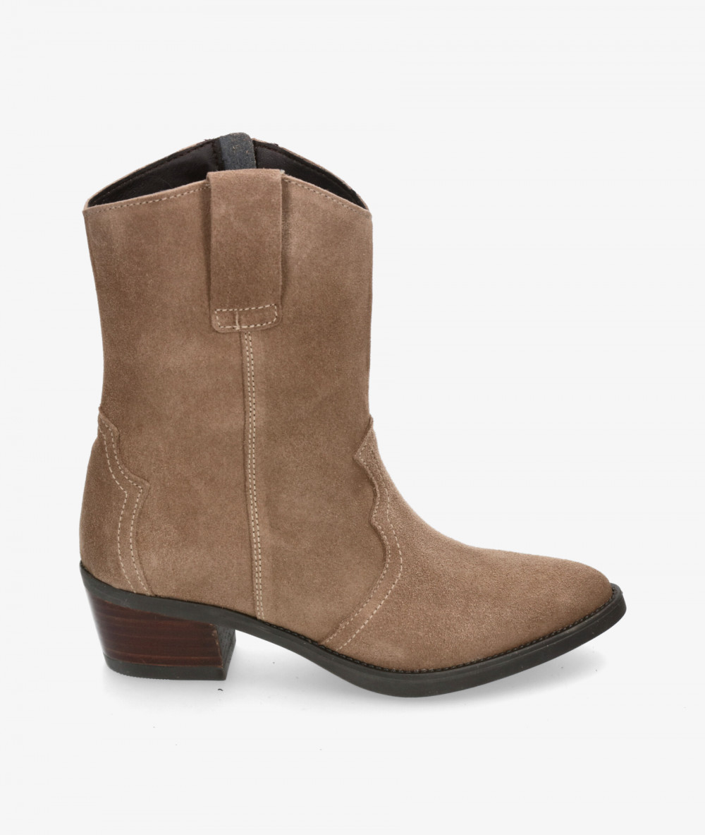 Botines Rhostock  13787 en serraje taupe Botines Rhostock  13787 en serraje taupe