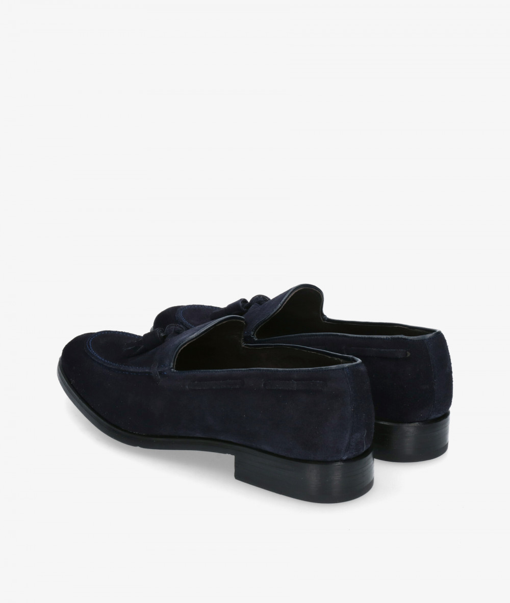 Mocasines HOBBS- DON 10958 en serraje azul Mocasines HOBBS- DON 10958 en serraje azul