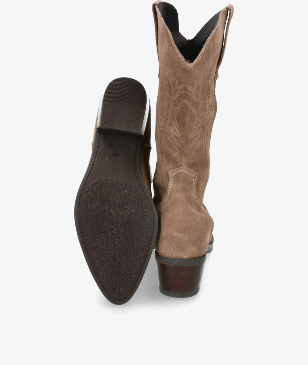 Rhostock Boots  13238 in taupe split suede Rhostock Boots  13238 in taupe split suede