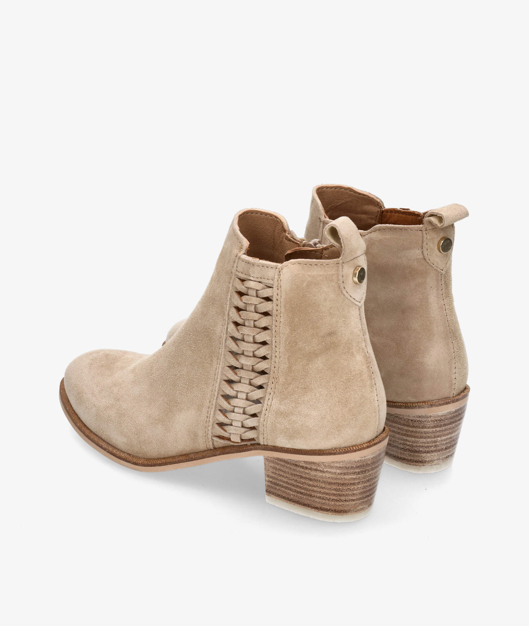 Botines Alpe en serraje beige