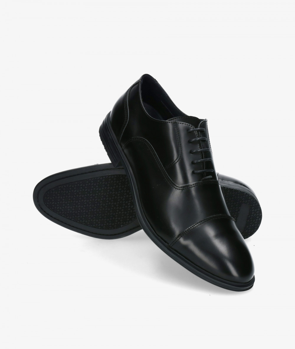 Traveris Dress rubber sole shoes 63190 in black