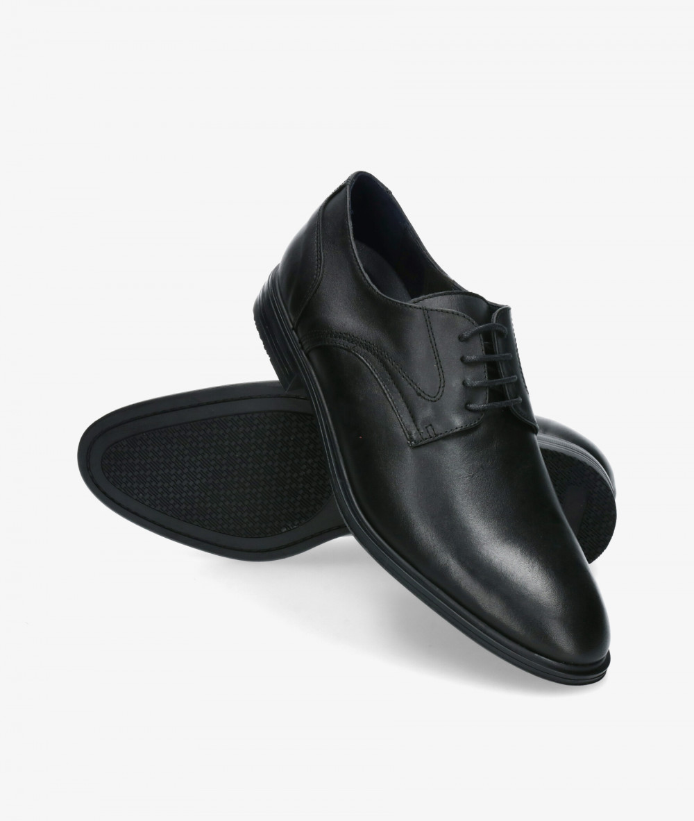 Traveris Dress rubber sole shoes 63192 in black