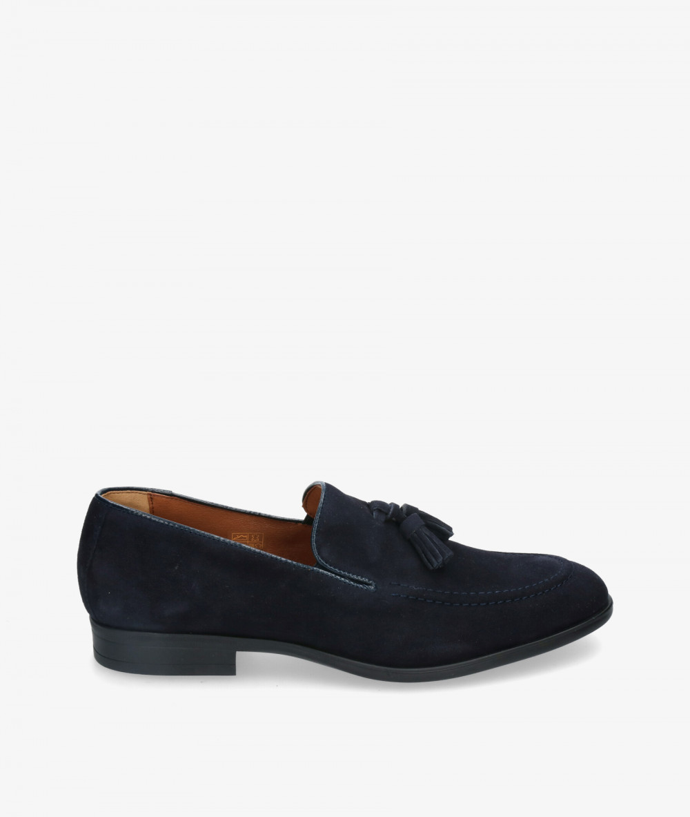 bloom&you Loafers 83657 in blue split suede