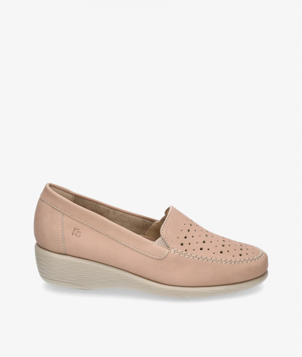 Flex&Go Comfort shoes ST1088 in beige nubuck