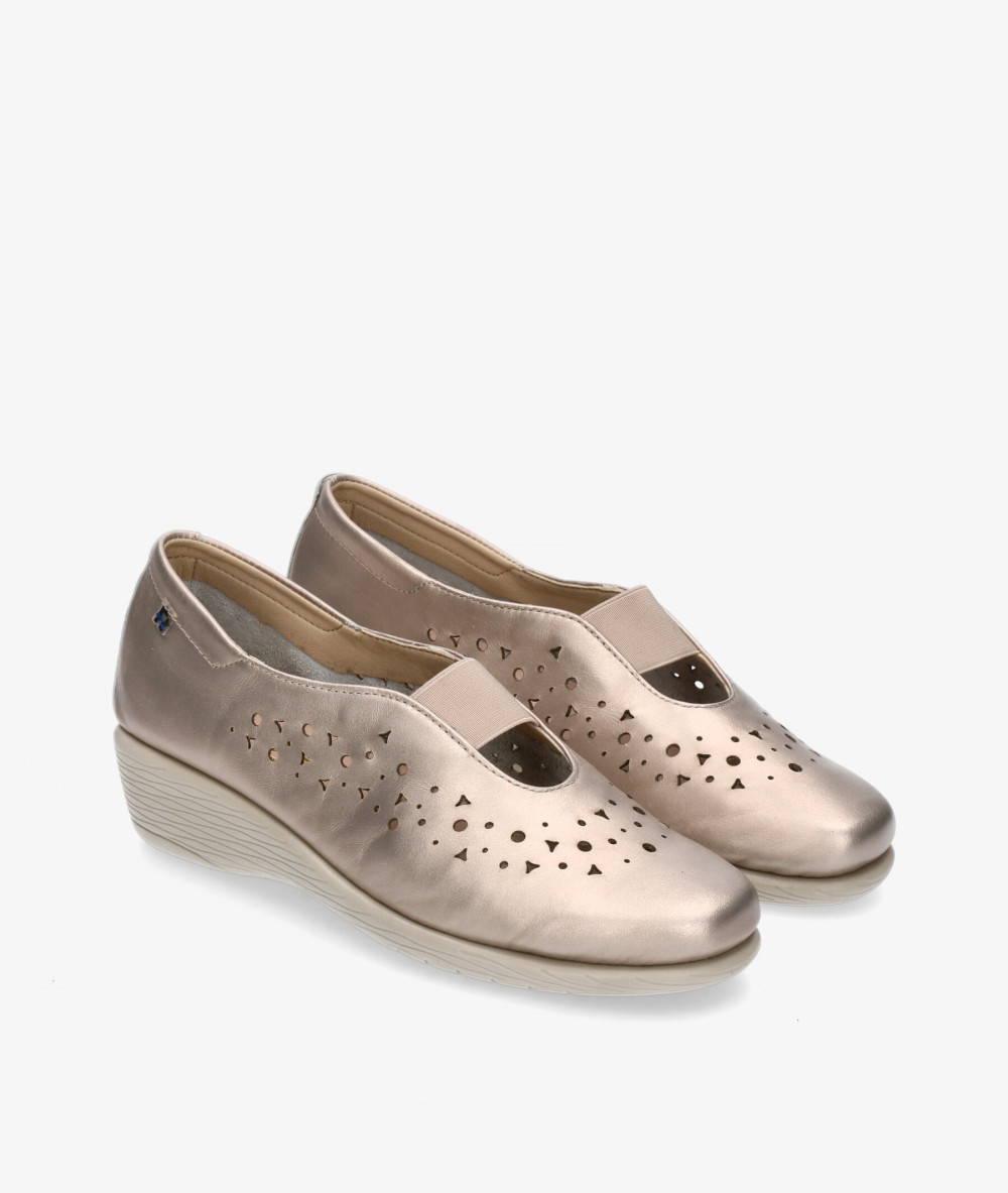 Flex&Go Comfort shoes ST0669-R in platinum