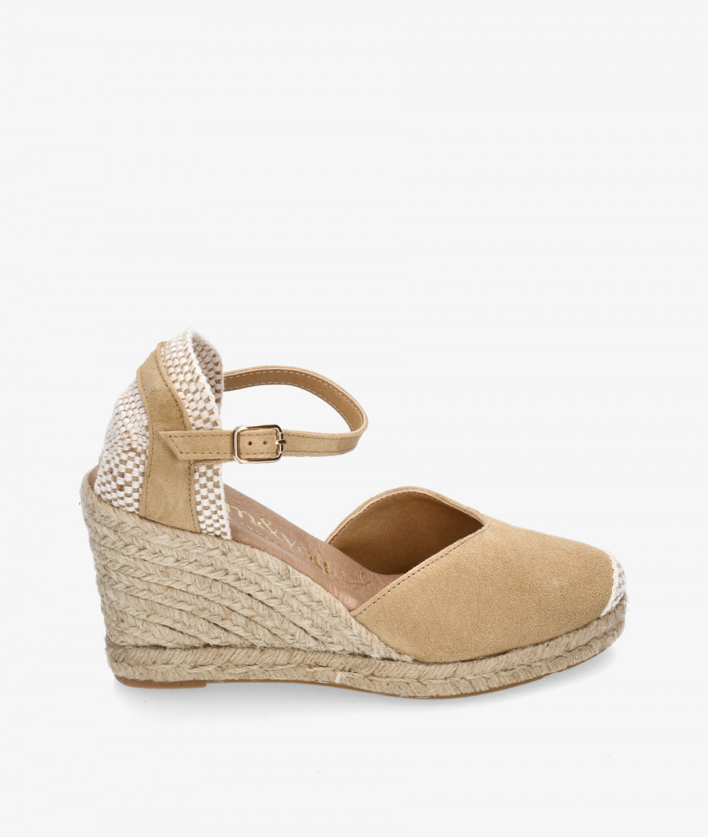 Alpargatas De Niña Esparto Color Blanca - Made In SPAIN