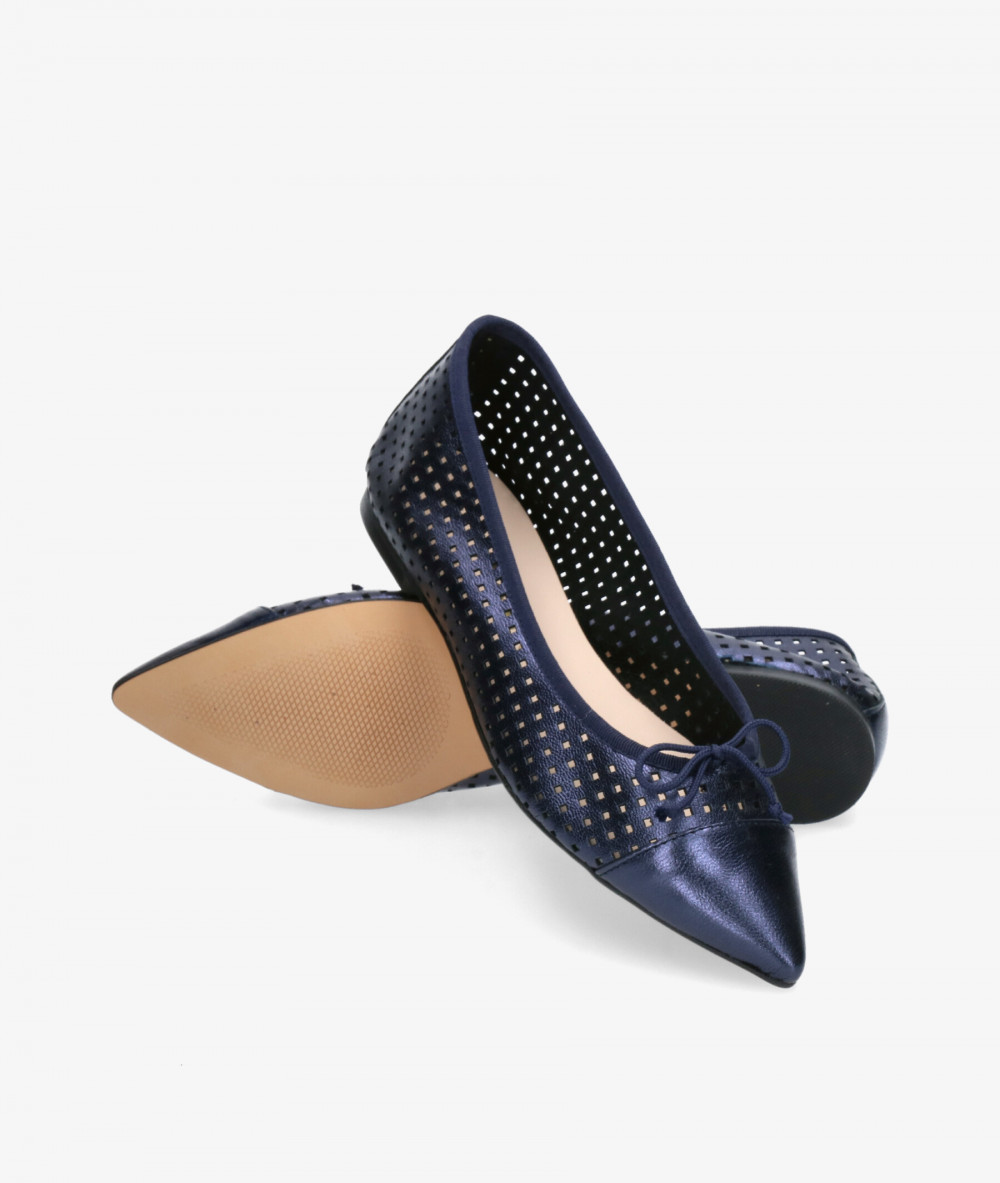 Bailarinas bloom&you JULIETA en azul metalizado