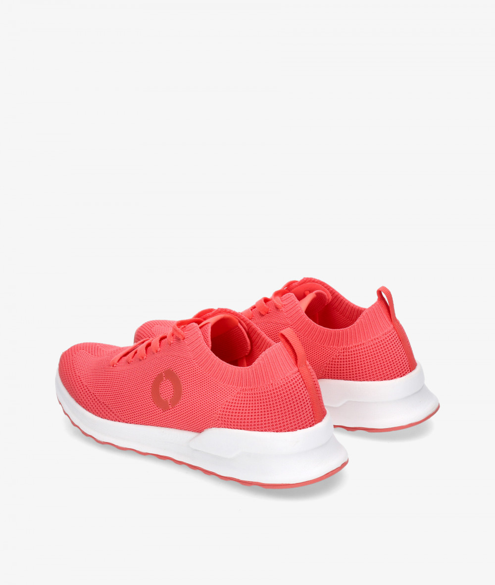 Deportivos Ecoalf PRINCEALF KNIT SNEAKER WOMAN en coral