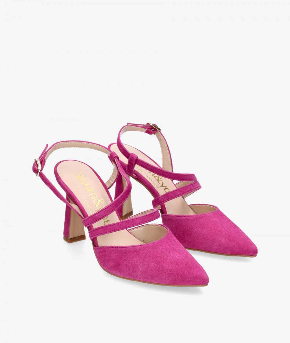 bloom&you Dress high heel shoes DIANELLA in fuchsia suede