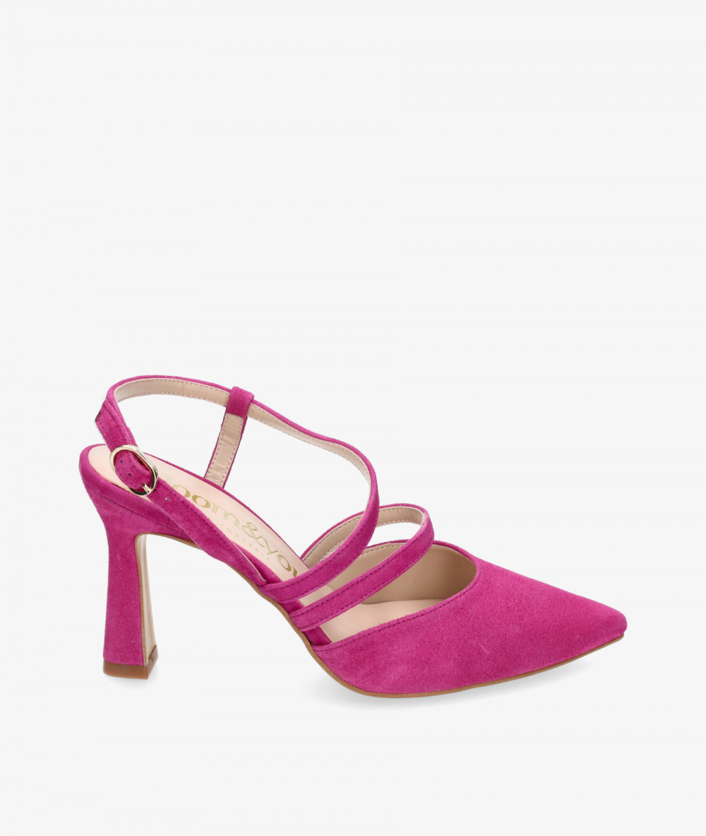 bloom&you Dress high heel shoes DIANELLA in fuchsia suede
