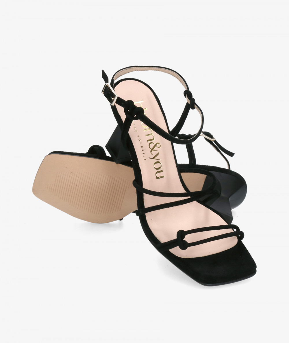 Sandalias bloom&you ALOE en ante negro Sandalias bloom&you ALOE en ante negro