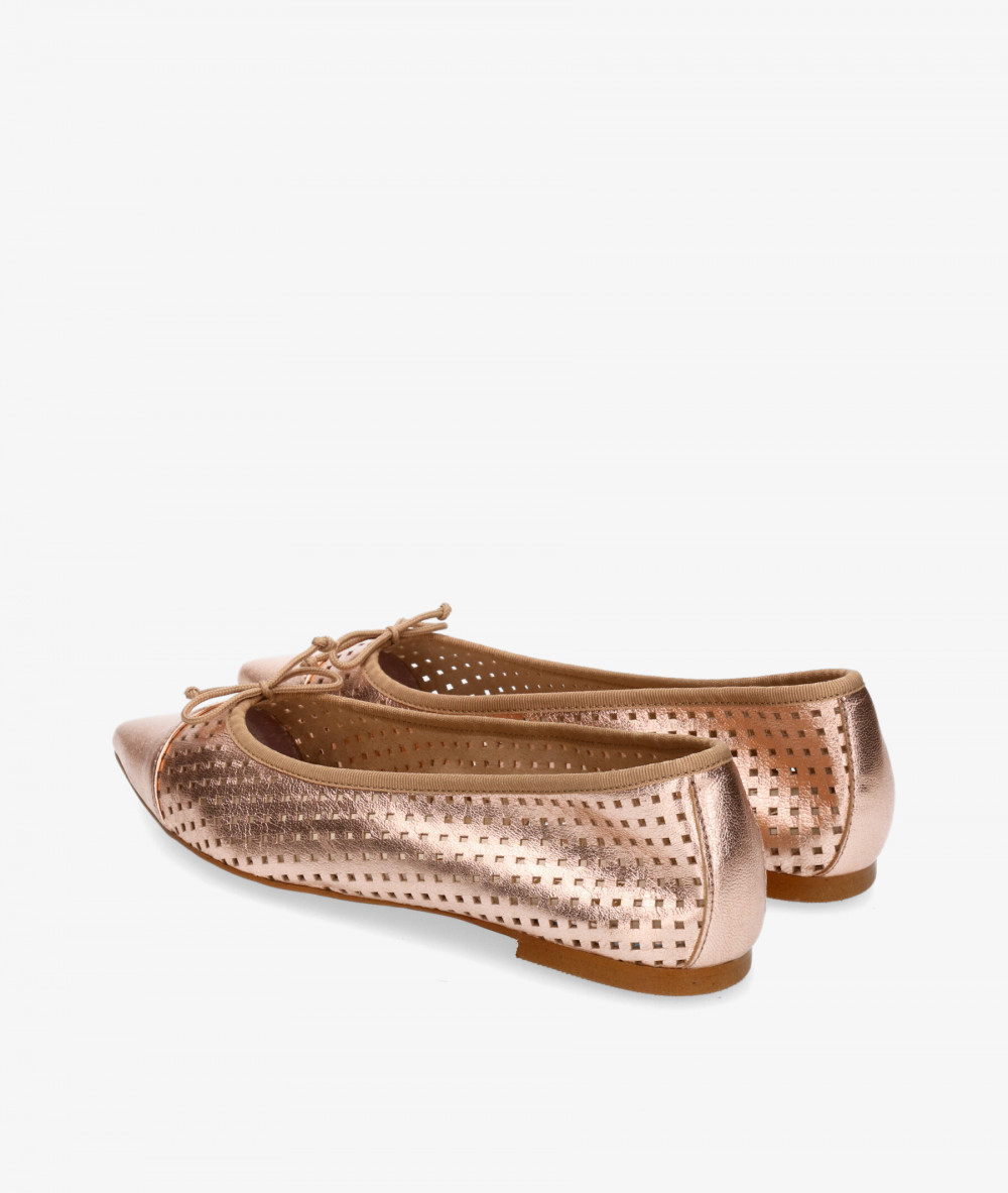 bloom&you Ballerinas JULIETA in nuce metallic