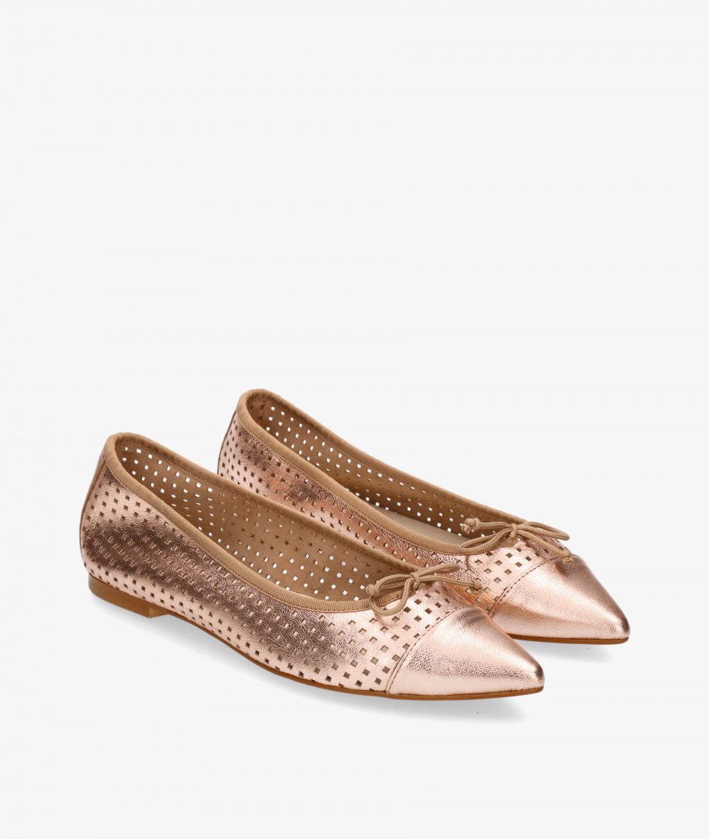 bloom&you Ballerinas JULIETA in nuce metallic