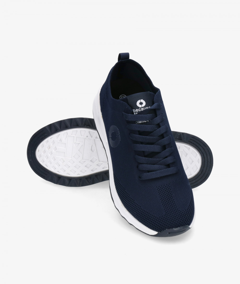 Deportivos Ecoalf  PRINCEALF KNIT SNEAKER MAN en azul marino Deportivos Ecoalf  PRINCEALF KNIT SNEAKER MAN en azul marino