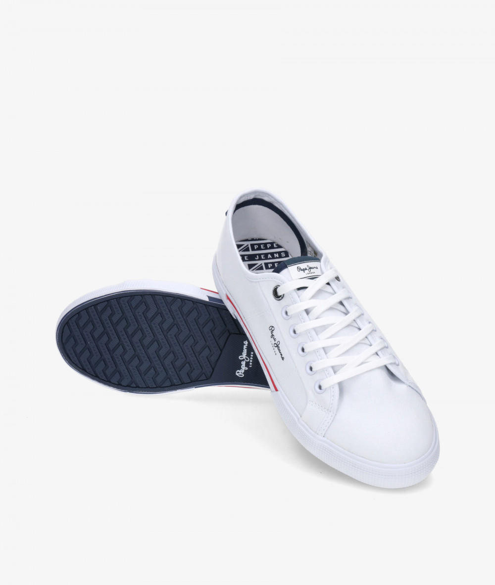 Deportivos Pepe Jeans  BRADY MEN BASIC en blanco Deportivos Pepe Jeans  BRADY MEN BASIC en blanco