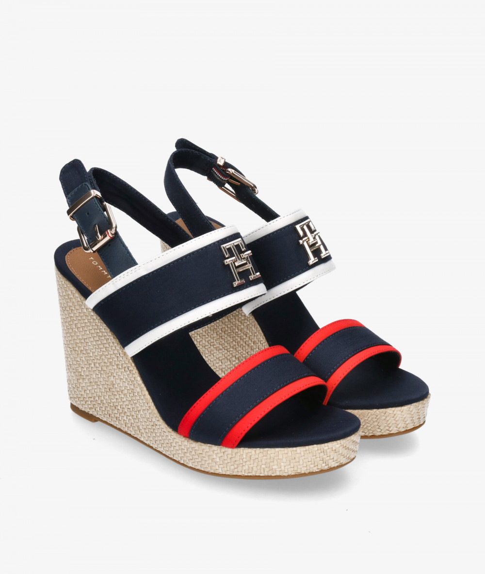 Alpargatas Tommy Hilfiger RWB FEMININE WEDGE en multicolor Alpargatas Tommy Hilfiger RWB FEMININE WEDGE en multicolor
