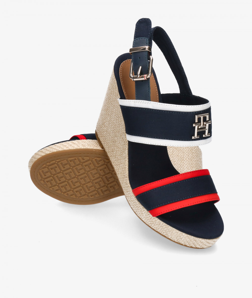 Alpargatas Tommy Hilfiger RWB FEMININE WEDGE en multicolor Alpargatas Tommy Hilfiger RWB FEMININE WEDGE en multicolor