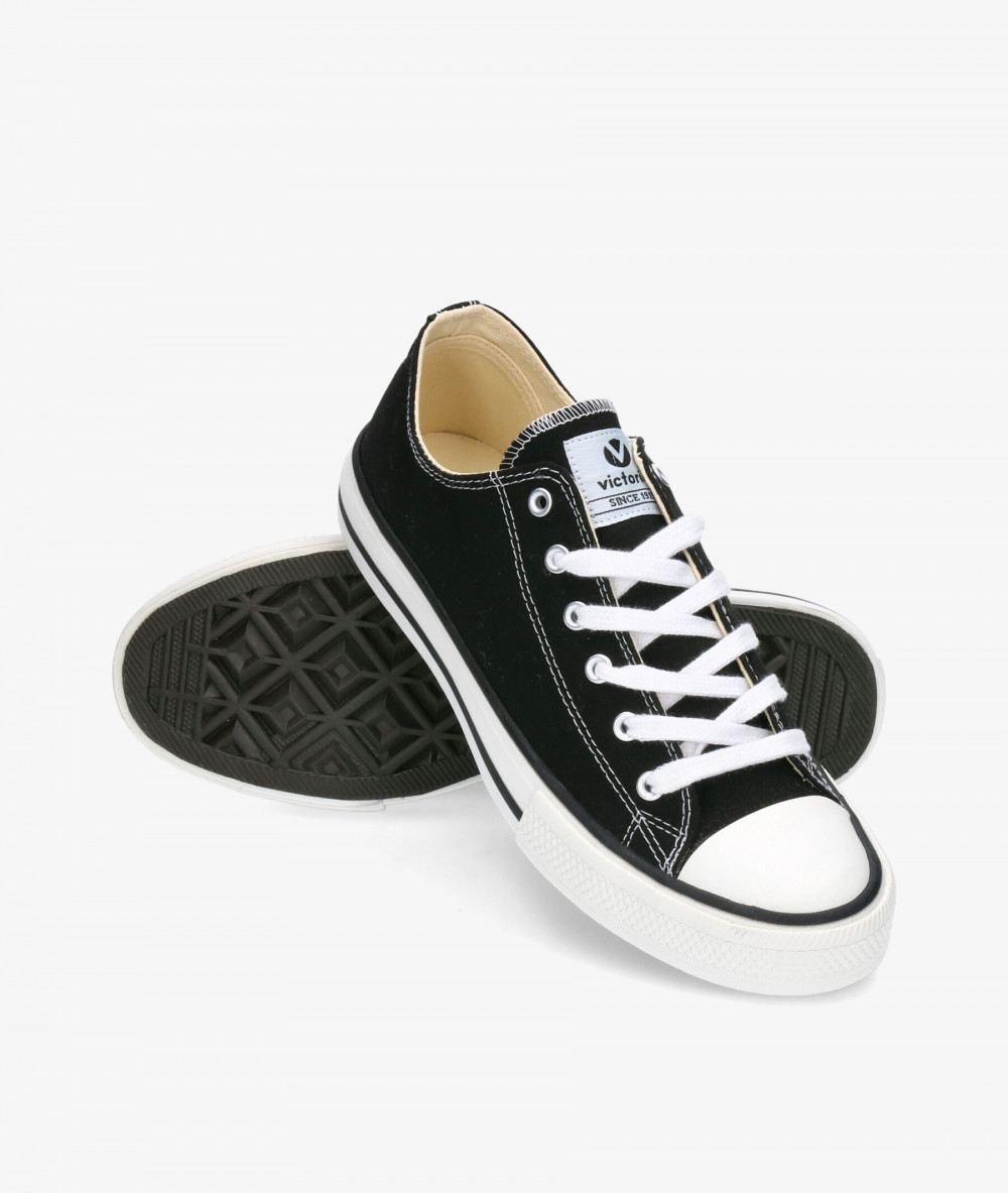 Deportivos Victoria  6550 en negro Deportivos Victoria  6550 en negro