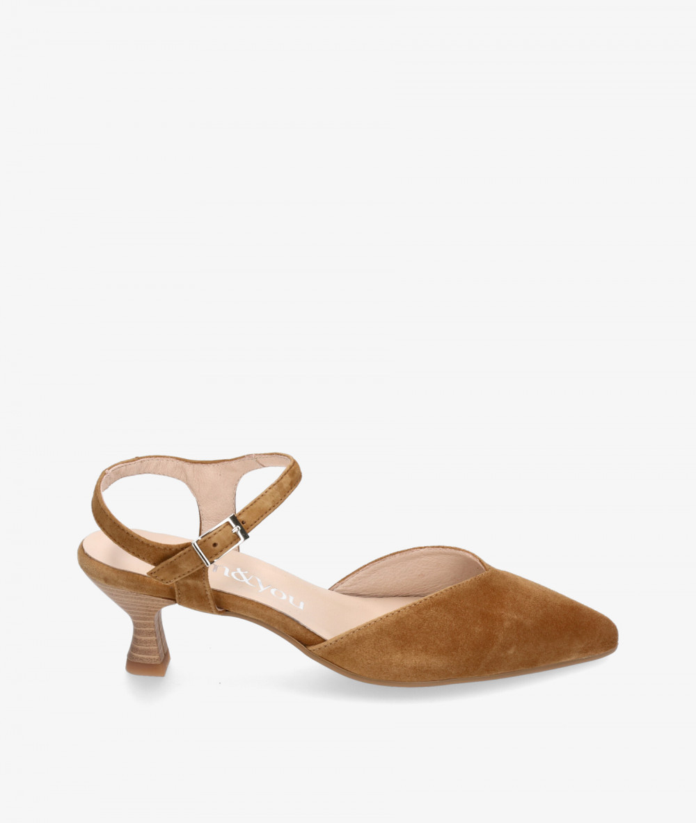 bloom&you Dress medium heel shoes ZINNIA in leather suede