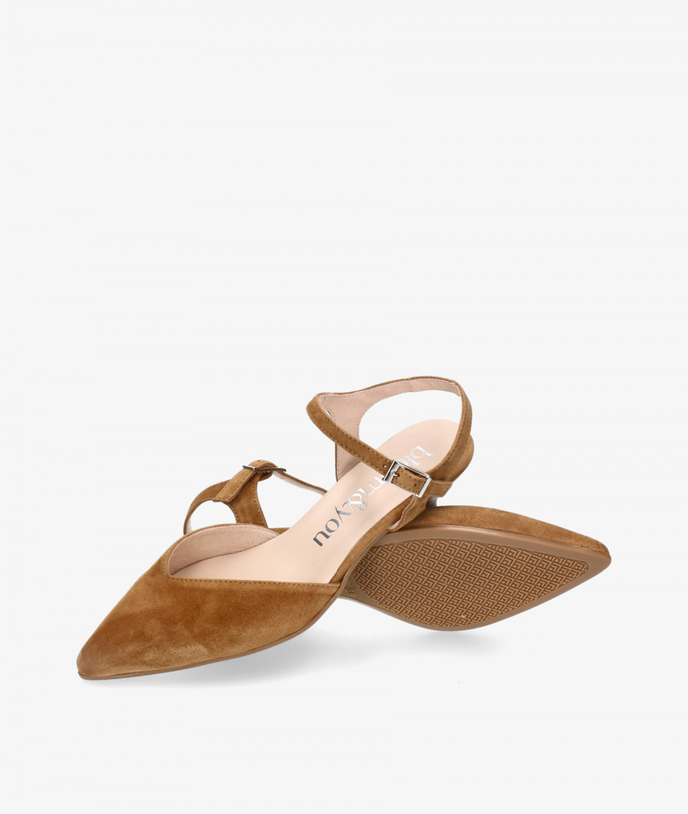 bloom&you Dress medium heel shoes ZINNIA in leather suede