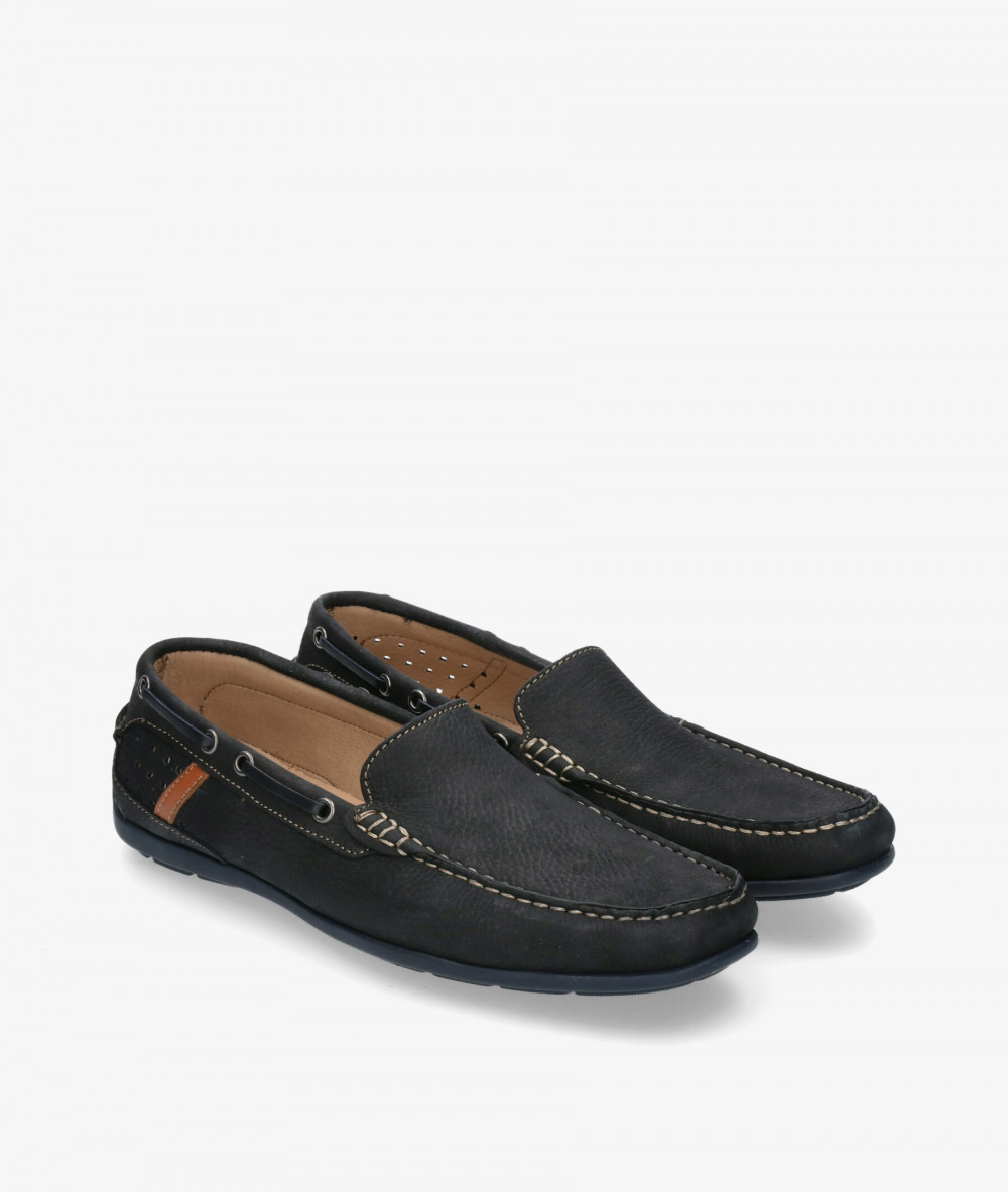 Mocasines Traveris 31133 en nobuck azul Mocasines Traveris 31133 en nobuck azul