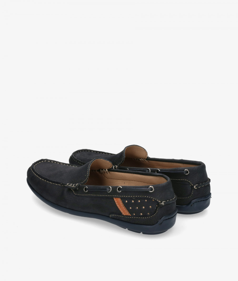 Mocasines Traveris 31133 en nobuck azul Mocasines Traveris 31133 en nobuck azul