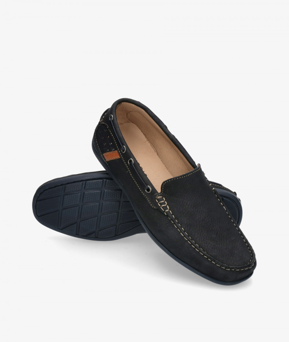 Mocasines Traveris 31133 en nobuck azul Mocasines Traveris 31133 en nobuck azul