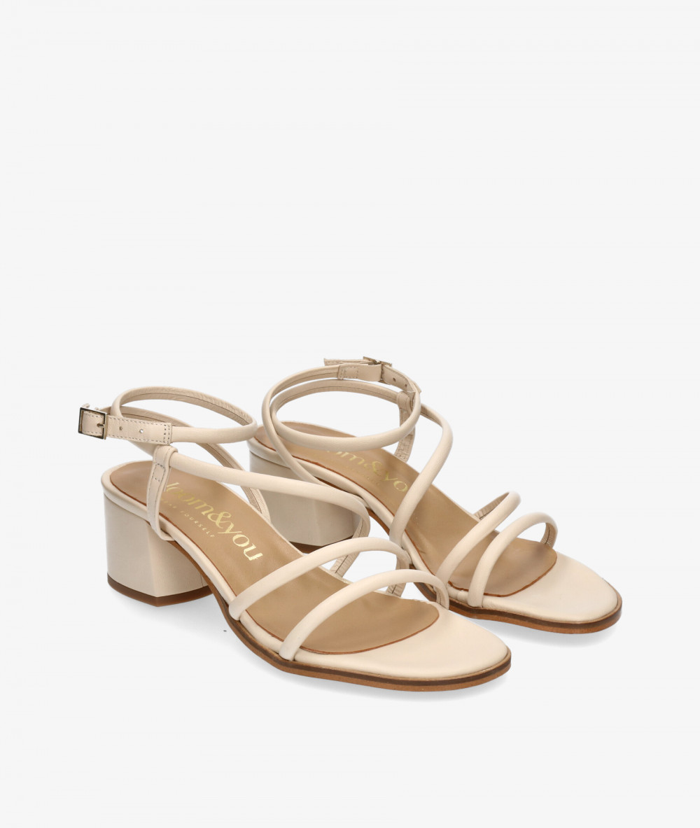Sandalias bloom&you HIGH IVY en hueso