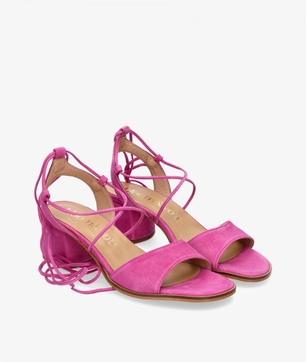 Sandalias bloom&you ANAHÍ en ante fucsia