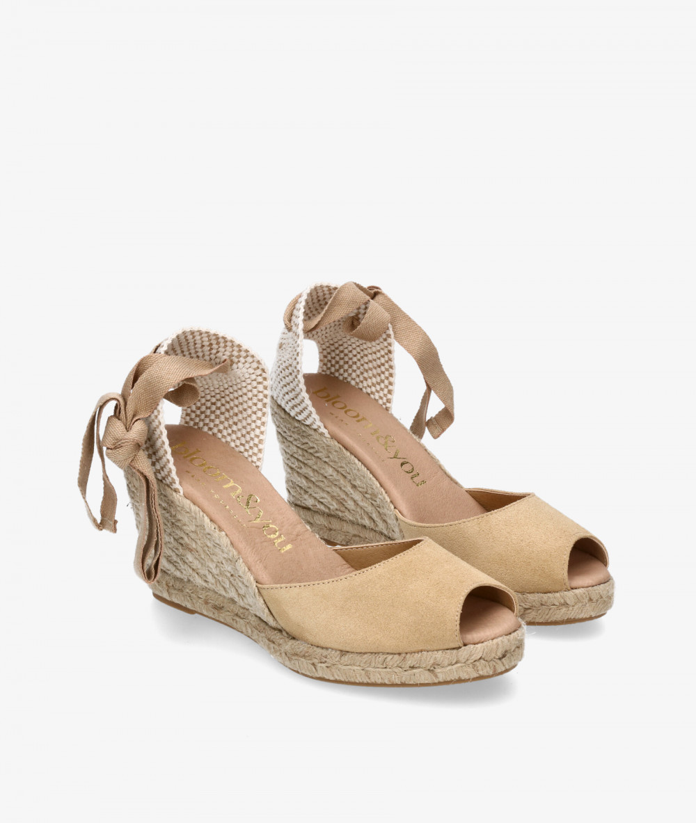 Alpargatas bloom&you PEONY en serraje beige Alpargatas bloom&you PEONY en serraje beige