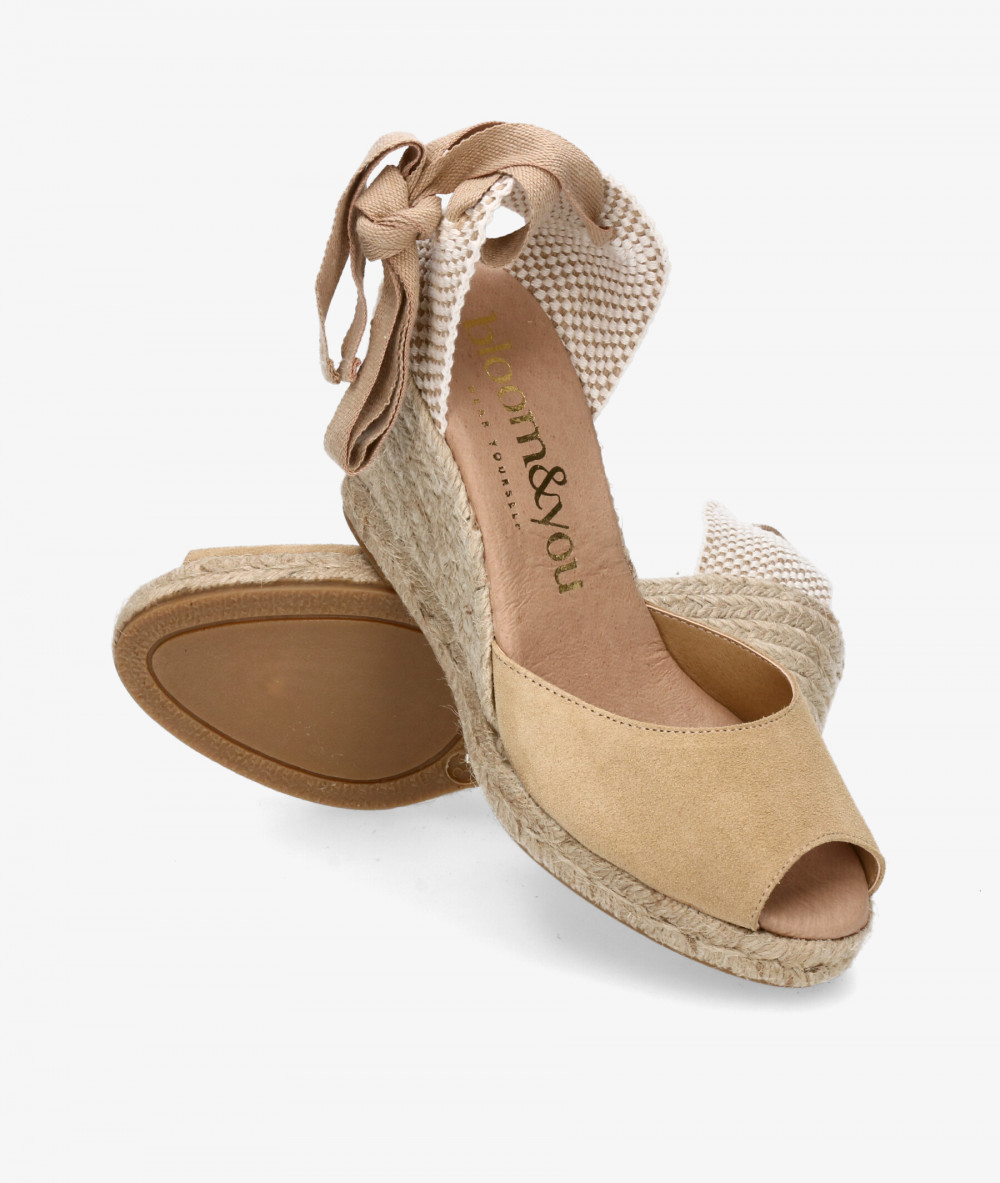 Alpargatas bloom&you PEONY en serraje beige Alpargatas bloom&you PEONY en serraje beige