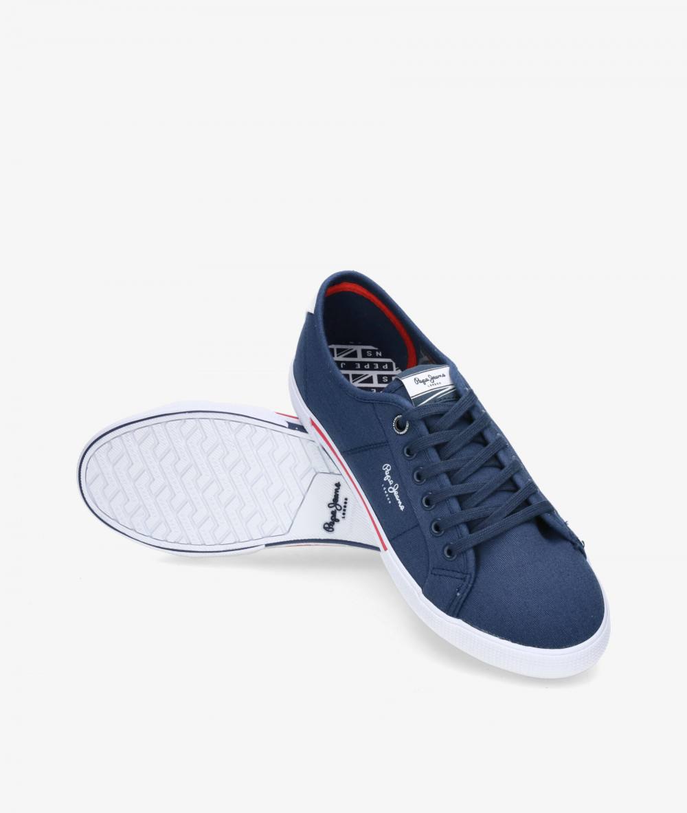Deportivos Pepe Jeans  BRADY MEN BASIC en azul marino Deportivos Pepe Jeans  BRADY MEN BASIC en azul marino