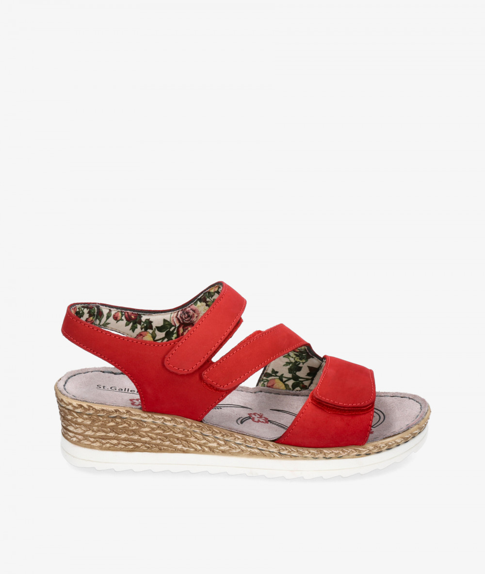 Sandalias St. Gallen NAPOLI en rojo Sandalias St. Gallen NAPOLI en rojo