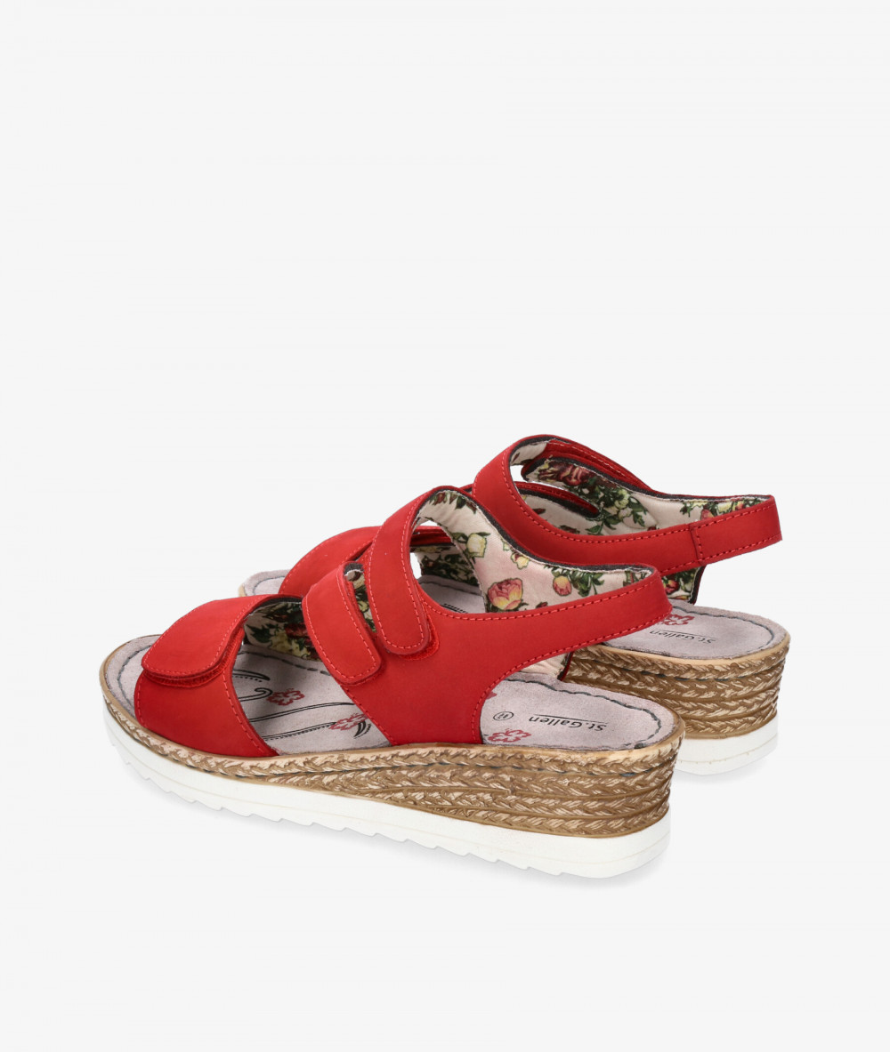 Sandalias St. Gallen NAPOLI en rojo Sandalias St. Gallen NAPOLI en rojo