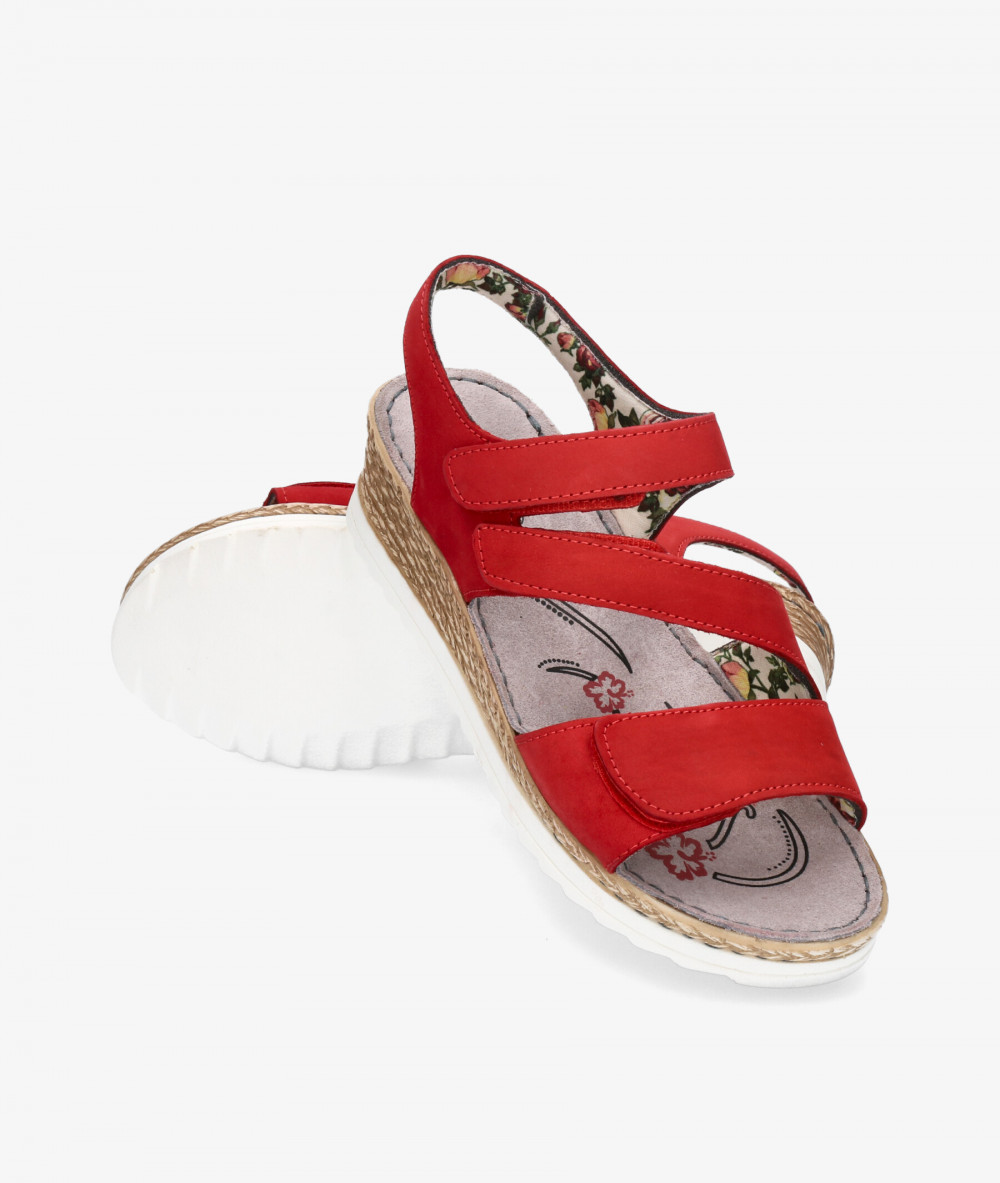 Sandalias St. Gallen NAPOLI en rojo Sandalias St. Gallen NAPOLI en rojo