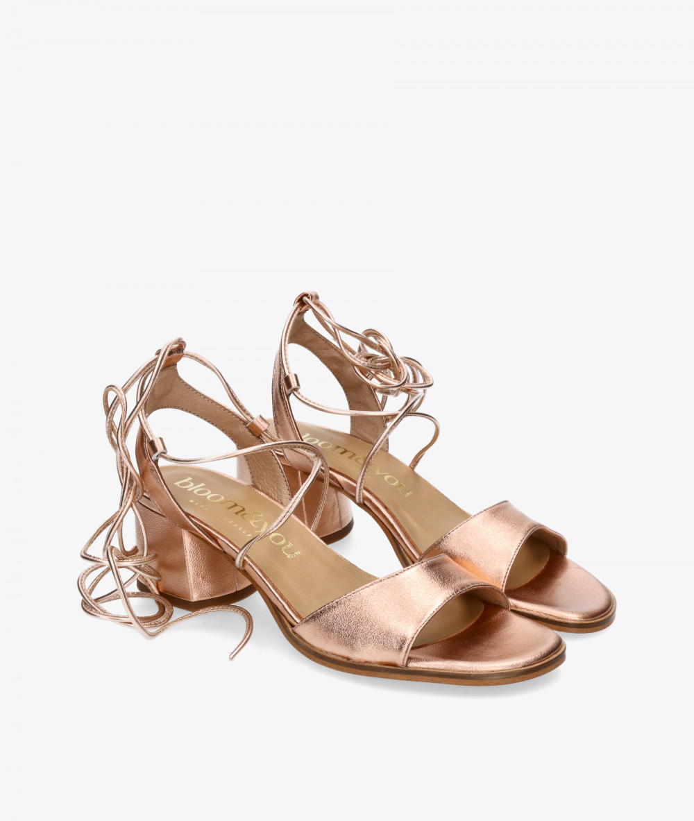 Sandalias bloom&you ANAHÍ en nude metalizado