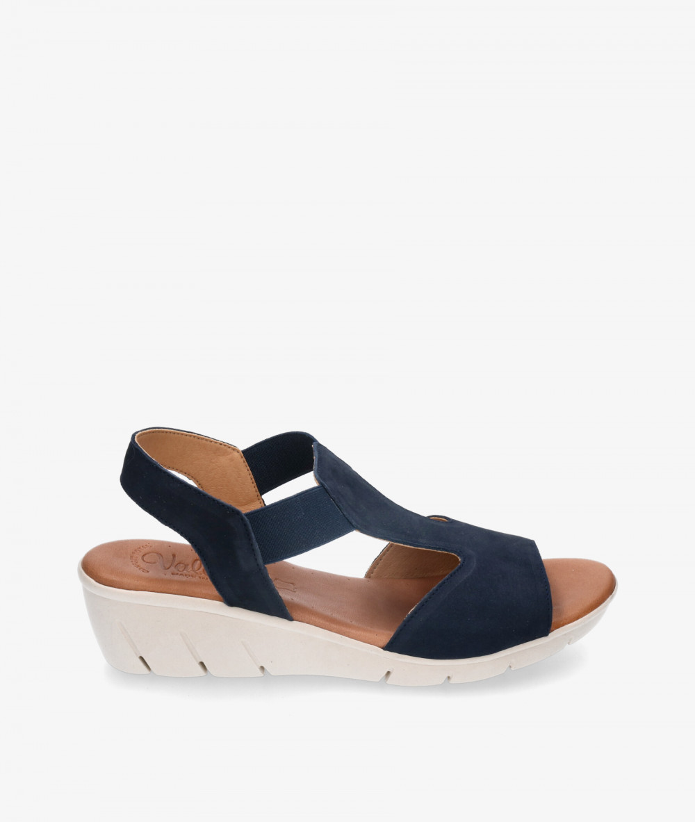 Sandalias Valeria´s 9002 en nobuck azul Sandalias Valeria´s 9002 en nobuck azul