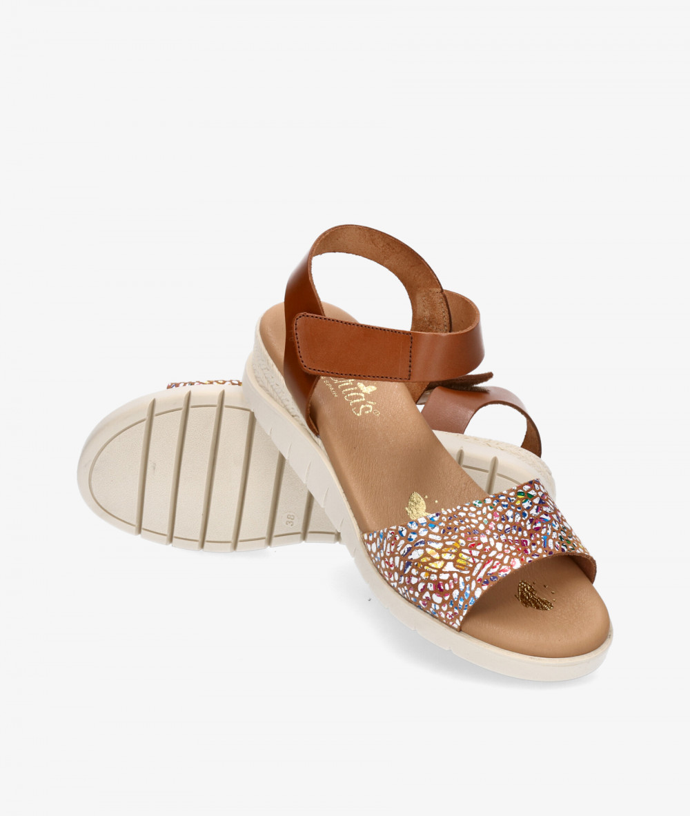 Sandalias Valeria´s 9172 en cuero Sandalias Valeria´s 9172 en cuero