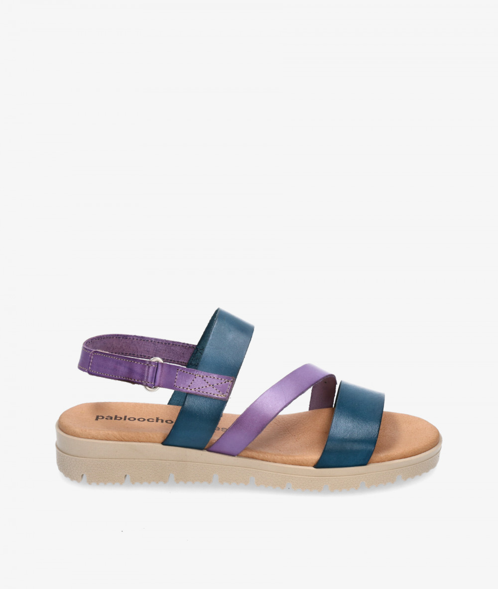 Sandalias pabloochoa.shoes 1807 en azul marino Sandalias pabloochoa.shoes 1807 en azul marino