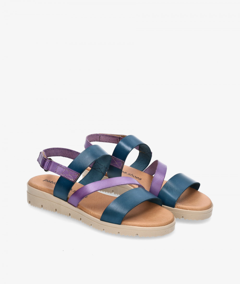 Sandalias pabloochoa.shoes 1807 en azul marino Sandalias pabloochoa.shoes 1807 en azul marino