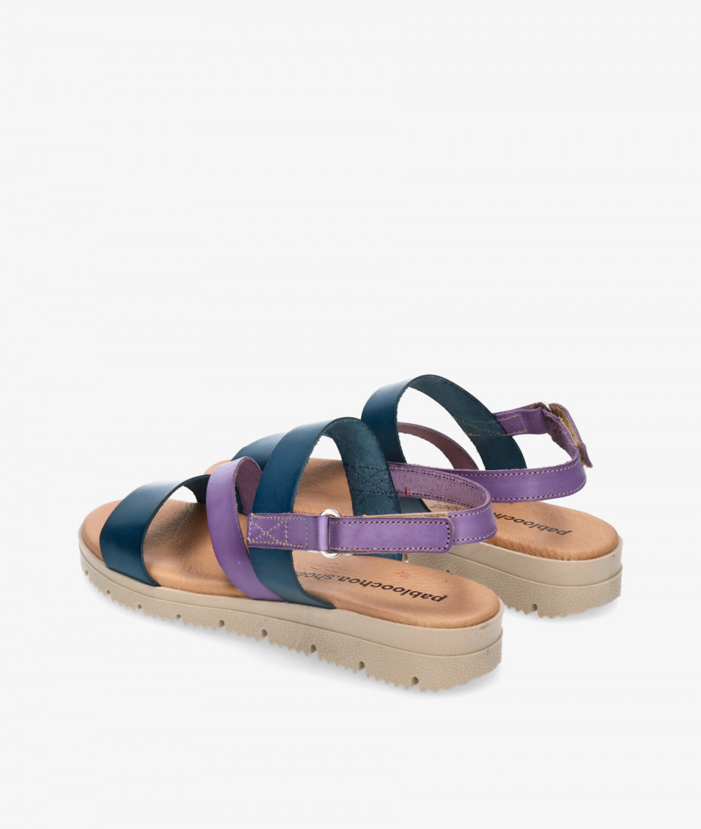 Sandalias pabloochoa.shoes 1807 en azul marino Sandalias pabloochoa.shoes 1807 en azul marino