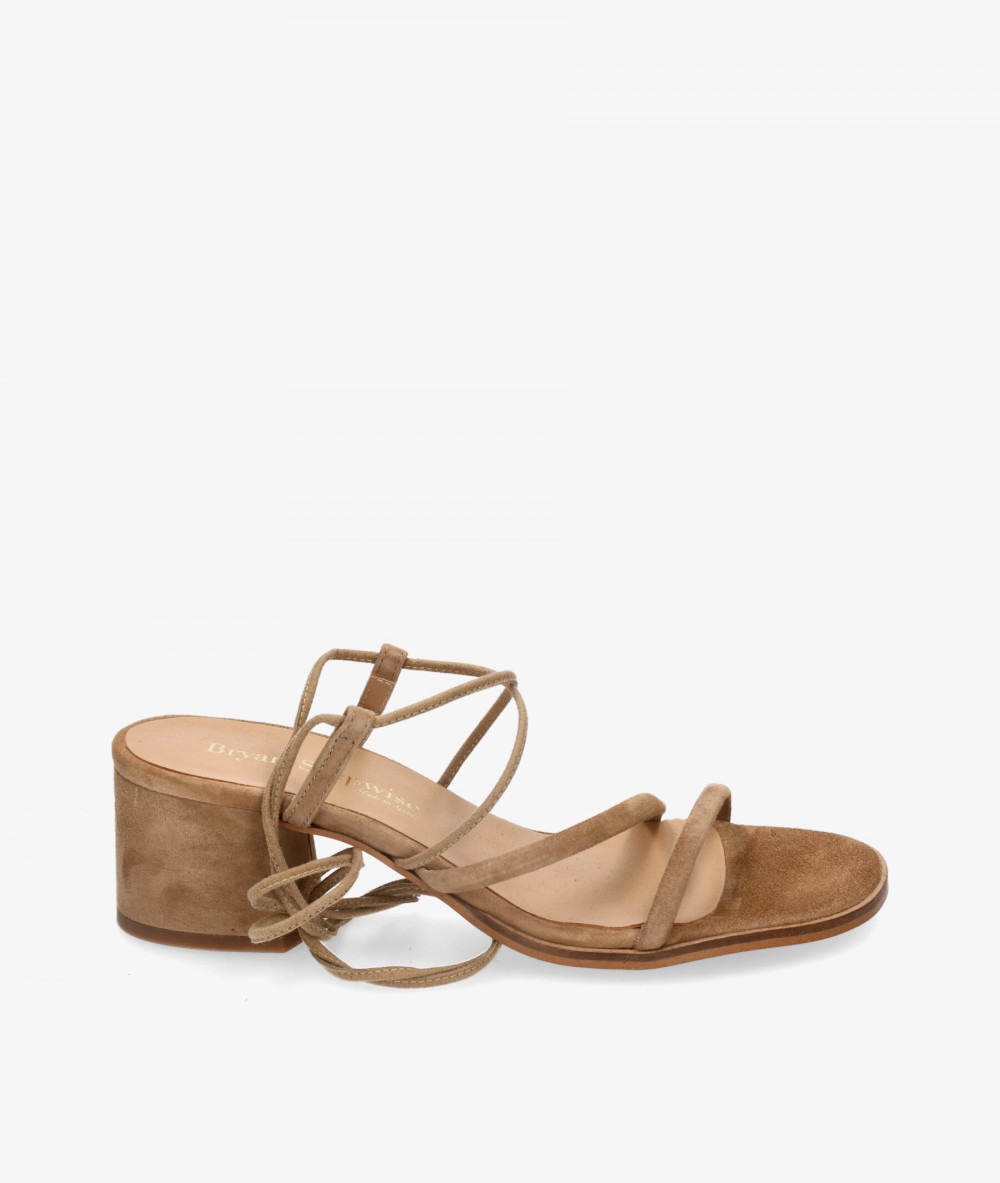 Sandalias Bryan GRECIA en ante camel  Sandalias Bryan GRECIA en ante camel