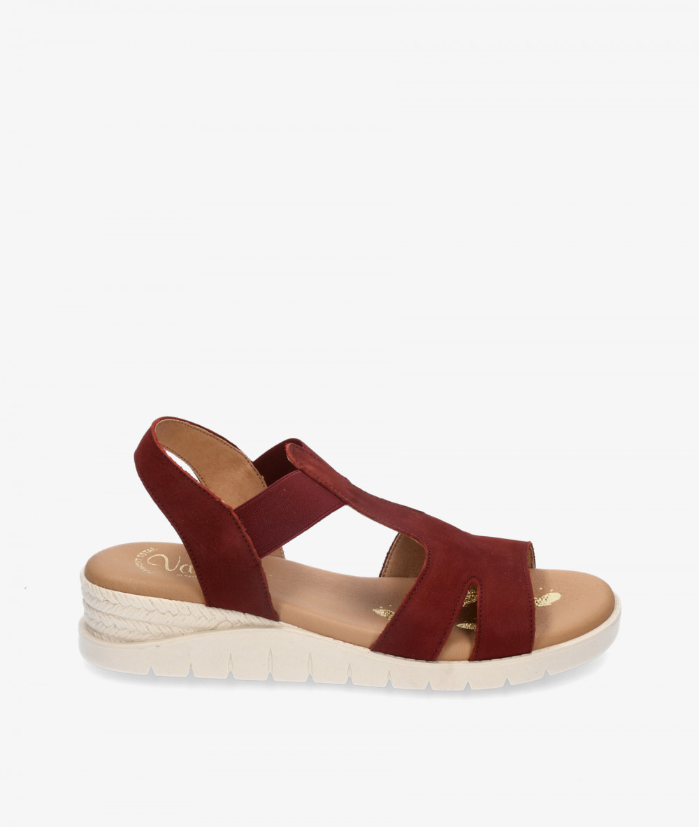 Sandalias Valeria´s 9040 en nobuck burdeos Sandalias Valeria´s 9040 en nobuck burdeos