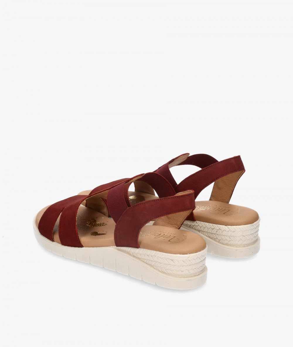 Sandalias Valeria´s 9040 en nobuck burdeos Sandalias Valeria´s 9040 en nobuck burdeos
